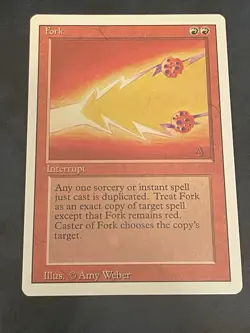 Fork Revised Edition MTG Magic The Gathering Card LP - Image 1