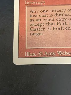 Fork Revised Edition MTG Magic The Gathering Card LP - Image 2