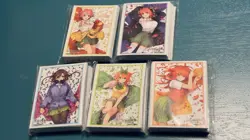 The Quintessential Quintuplets Card Game Sleeve & Card Set Nakano SLEEVES ONLY - Image 1