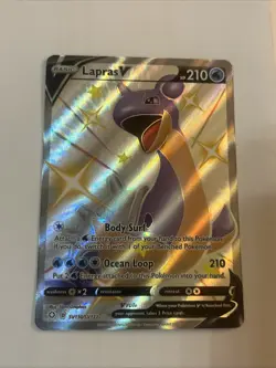 Shiny Lapras V SV110/SV122 Shining Fates Pokemon Card Rare Pack Fresh ￼ - Image 2