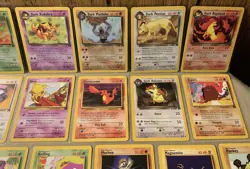 2000 Pokemon Team Rocket Dark Weezing Slowbro Gloom Machoke Vaporeon 43 Card Lot - Image 3
