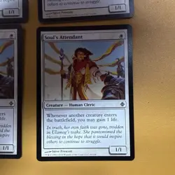 MTG Soul's Attendant 44/248 Rise of the Eldrazi X4 - Image 2