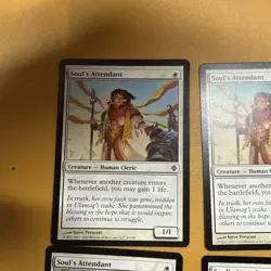 MTG Soul's Attendant 44/248 Rise of the Eldrazi X4 - Image 4