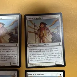 MTG Soul's Attendant 44/248 Rise of the Eldrazi X4 - Image 5