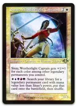 Sisay, Weatherlight Captain (Retro Frame) (Foil Etched) #6 NM Modern Horizons - Image 1