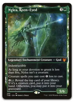 Nylea, Keen-Eyed (Showcase) #266 (NM) Theros Beyond Death THB Magic MTG - Image 1