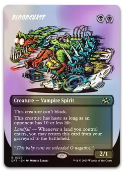 Bloodghast (Borderless) #337 (Foil) (NM) Aetherdrift DFT Magic MTG - Image 1