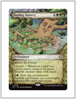 1x Sapling Nursery, Showcase Art, Magic the Gathering MTG NM - Image 1