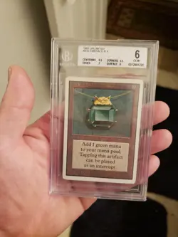 # Mox Emerald # Unlimited BGS Graded 6 EX-MT MTG Magic The Gathering Power Nine - Image 1