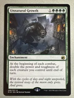 MTG / Unnatural Growth / MID / #206 / Regular / Rare / NM - Image 1