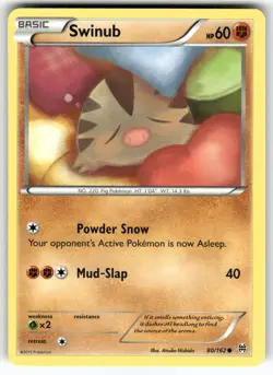 Swinub XY - BREAKthrough Common Pokemon Lightly played - Image 1