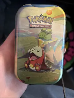 Pokemon TCG Paldea Friends Mini Tin FUECOCO & Smoliv 2 Pack Scarlet Violet! - Image 1