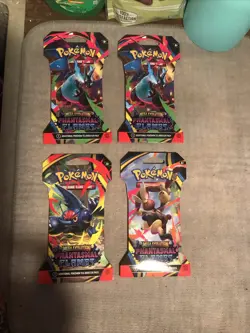 (50% OFF!) Pokemon TCG - Mega Evolution Phantasmal Flames (4 Packs) - Image 1