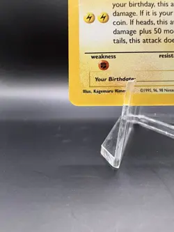 Pokemon TCG Pikachu Birthday Holo Black Star Promo - Image 4