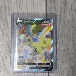 Pokemon Tyranitar V Ultra Rare Full Art Single Strike 155/163 Battle Styles Holo - Image 1
