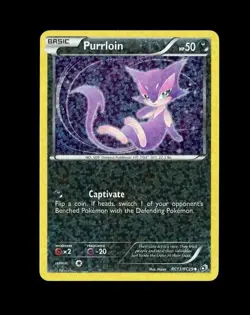 2013 Pokemon LEGENDARY TREASURES RADIANT COLLECTION PURRLOIN HOLO RC13/RC25 LP - Image 1