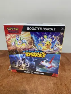 Pokemon Surging Sparks SV08 Booster Bundle TCG 6 packs New Sealed - Image 1