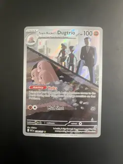 Team Rocket's Dugtrio 239/217 2026 Ability Holo 100HP Stage 1 Rare Pokemon TCG - Image 1