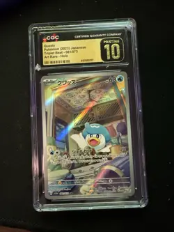 Pokemon Quaxly 081/073 Sv1a Triplet Beat Art Rare Holo Japanese CGC Pristine 10 - Image 1