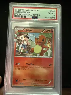 2016 POKEMON JPN XY POKEKYUN COLLECTION 1ST ED #004 CHARMELEON PSA 6 - Image 1