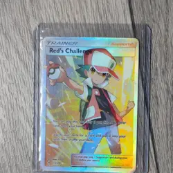 Pokemon Red's Challenge Ultra Rare Full Art Holo SM Unbroken Bonds 213/214 - Image 1