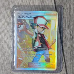 Pokemon Red's Challenge Ultra Rare Full Art Holo SM Unbroken Bonds 213/214 - Image 2