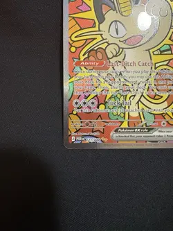 Pokemon TCG Meowth ex 121/088 Special Illustration Rare Perfect Order SIR - Image 5