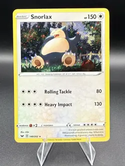 Snorlax #140/202 Cosmos Holo Rare 2020 Pokemon Sword & Shield - Image 1