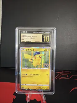 Pokemon Pikachu 028/071 Pokemon GO Japanese Holo CGC Pristine 10 - Image 1