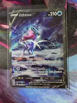 Suicune V GG38/GG70 Crown Zenith: Galarian Gallery Pokemon TCG Minty - Image 1