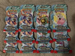 Pokemon TCG S&V JOURNEY TOGETHER Sleeved Booster Packs Lot of 12 Total Packs 12 - Image 1