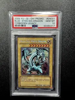 Yu-Gi-Oh! 2005 Blue-Eyes White Dragon FL1-EN001 Forbidden Legacy GEM MINT PSA 10 - Image 1