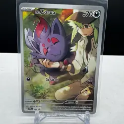 N's Zorua 189 Scarlet & Violet Black Star Promo Cards Holo - Image 1