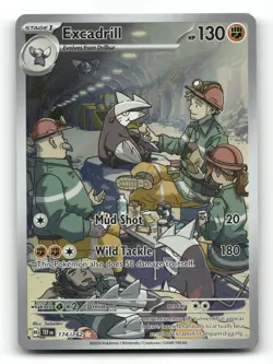 Excadrill 174/162 - Temporal Forces - Pokemon Card NM/M - Image 1