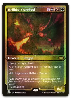Hellkite Overlord (Foil Etched) #504 (NM) Double Masters 2022 2X2 Magic MTG - Image 1