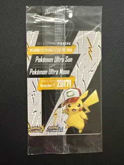Sealed Ash's Pikachu SM108 Sun & Moon Black Star Promo I Choose You Pokemon - Image 2