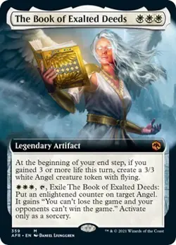 The Book of Exalted Deeds (Extended Art) [AFR - 359] - NM [Foil] TCG MTG - Image 1