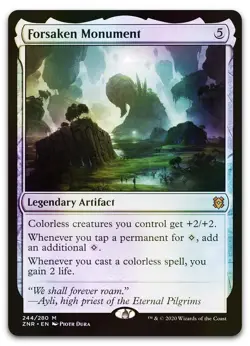 Forsaken Monument #244 (Foil) (NM) Zendikar Rising ZNR Magic MTG - Image 1