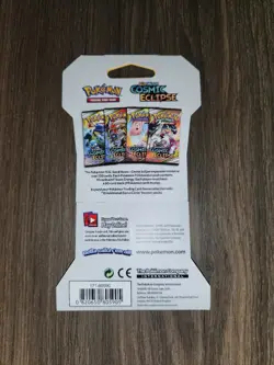 Pokemon Sun & Moon Cosmic Eclipse Sleeved Booster Pack Dialga Palkia Art Sealed - Image 2