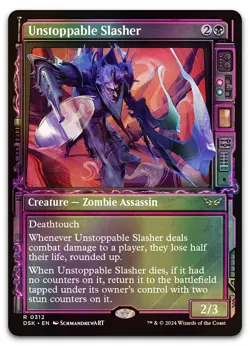 Unstoppable Slasher (Showcase) #312 (Foil) (NM) Duskmourn DSK Magic MTG - Image 1