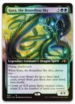 Kura, the Boundless Sky (Extended Art) #478 (Foil) NM Kamigawa Neon Dynasty - Image 1