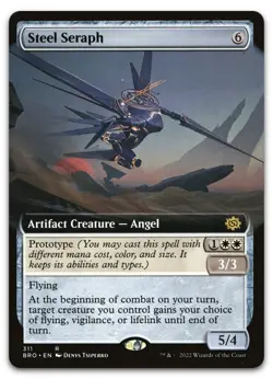 Steel Seraph (Extended Art) #311 (NM) Brothers' War BRO Magic MTG - Image 1