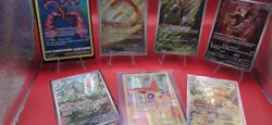 Pokemon Tcg Lot Of 6- Moltress,Othworm,Mabosstiff,Fezandpiti,Okidogi,Victini and - Image 1