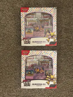Lot of 2 Pokemon 151 Alakazam Ex Collection Box New - Image 1