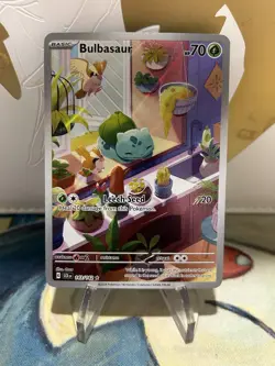 Bulbasaur 143/142 Pokemon Stellar Crown Illustration Rare NM - Image 1