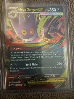 2025 Pokemon Phantasmal Flames Mega Gengar ex Double Rare #056/094 - Image 1