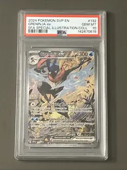 Pokemon TCG: Greninja ex 132 Sv: Scarlet & Violet Promo Card Holo PSA 10 - Image 1