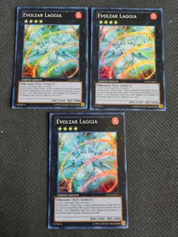 3x Evolzar Laggia x3 CT09-EN011 Super Rare Limited Edition NM Playset Yugioh - Image 1