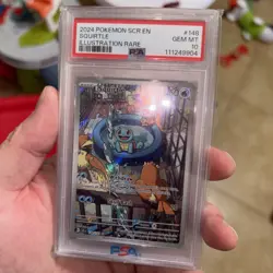 2024 POKEMON SCR EN-STELLAR CROWN ILLUSTRATION RARE #148 SQUIRTLE PSA 10 🔥 - Image 1