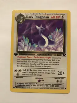 Dark Dragonair 1st Edition 33/82 - Team Rocket Pokemon Card - Image 1